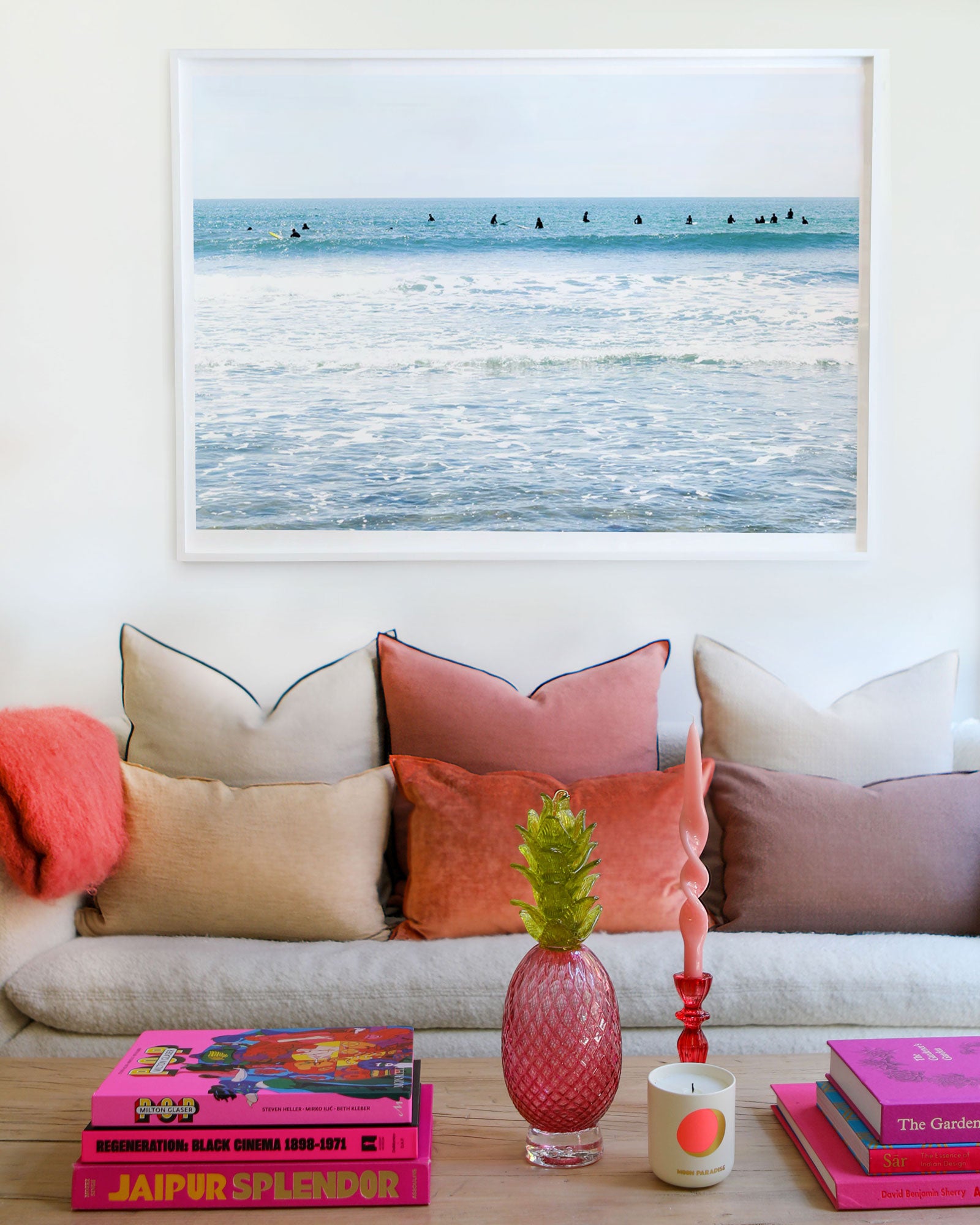 Ditch Plains Surfer Line Up by Juliette Charvet