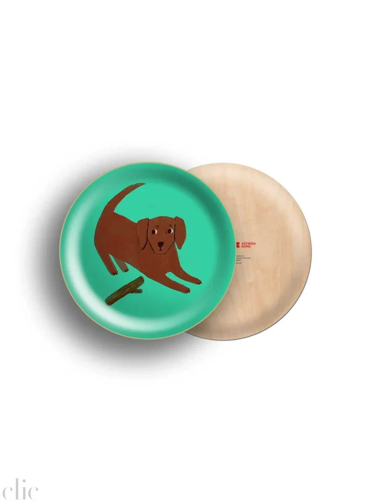 Mini Dogs Stick Tray in Jade
