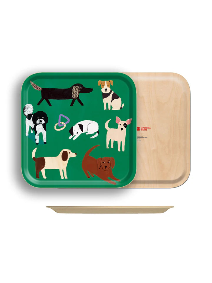 Dogs Small Square Tray, from Avenida Home
