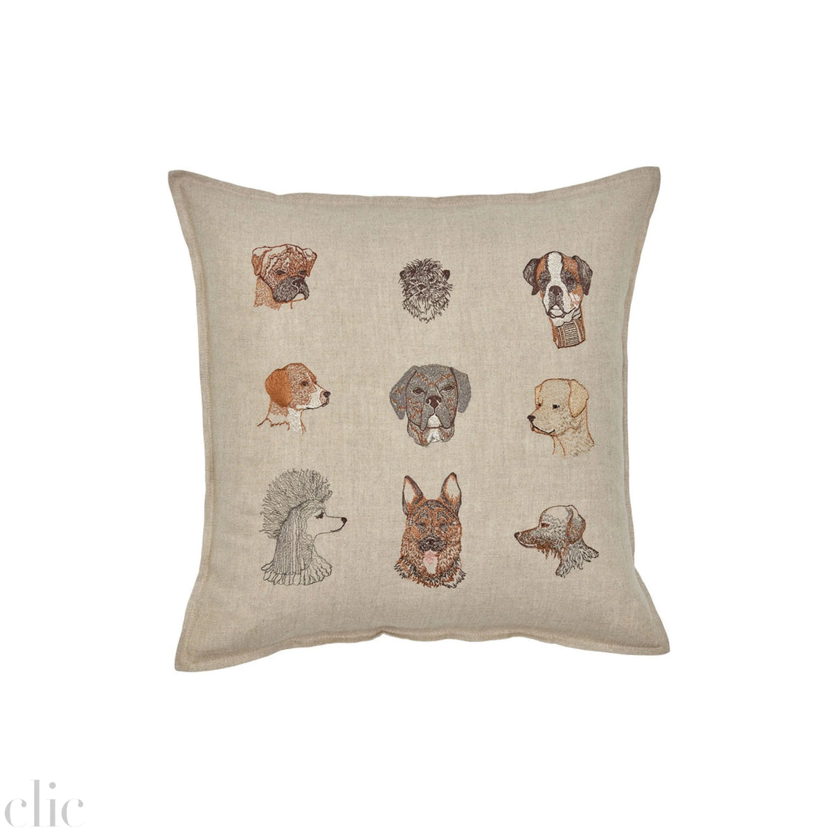 Dogs Pillow, from Coral & Tusk