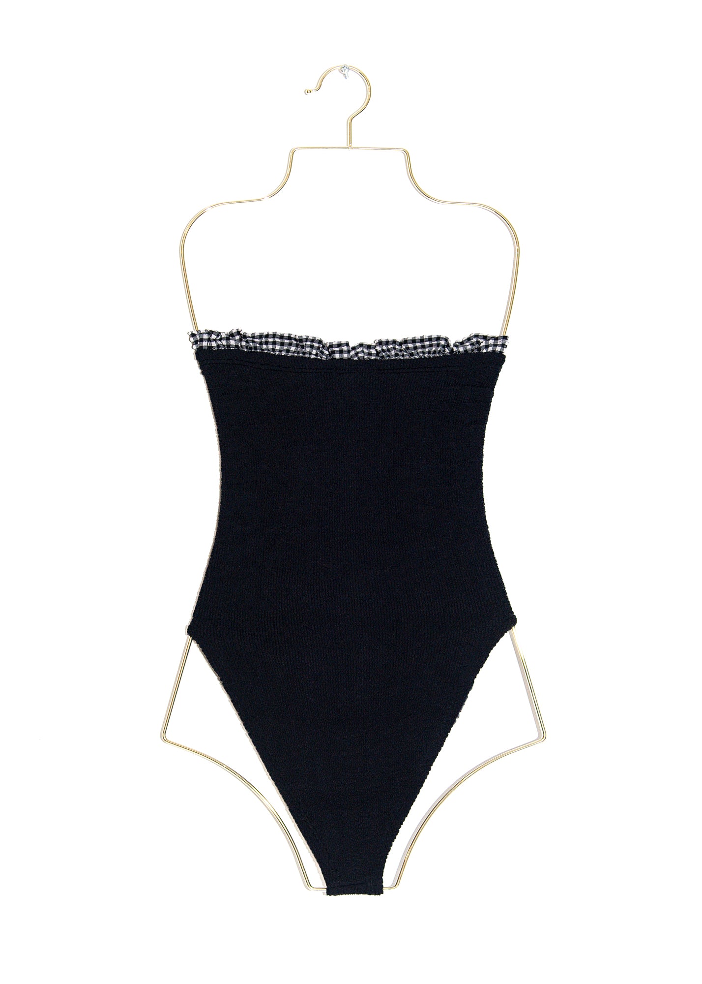 Dolly Swimsuit in Black Gingham, from Hunza G