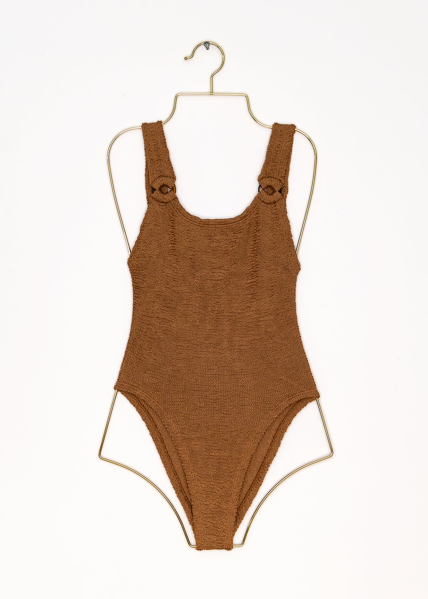 Domino Swim in Metallic Cocoa, from Hunza G