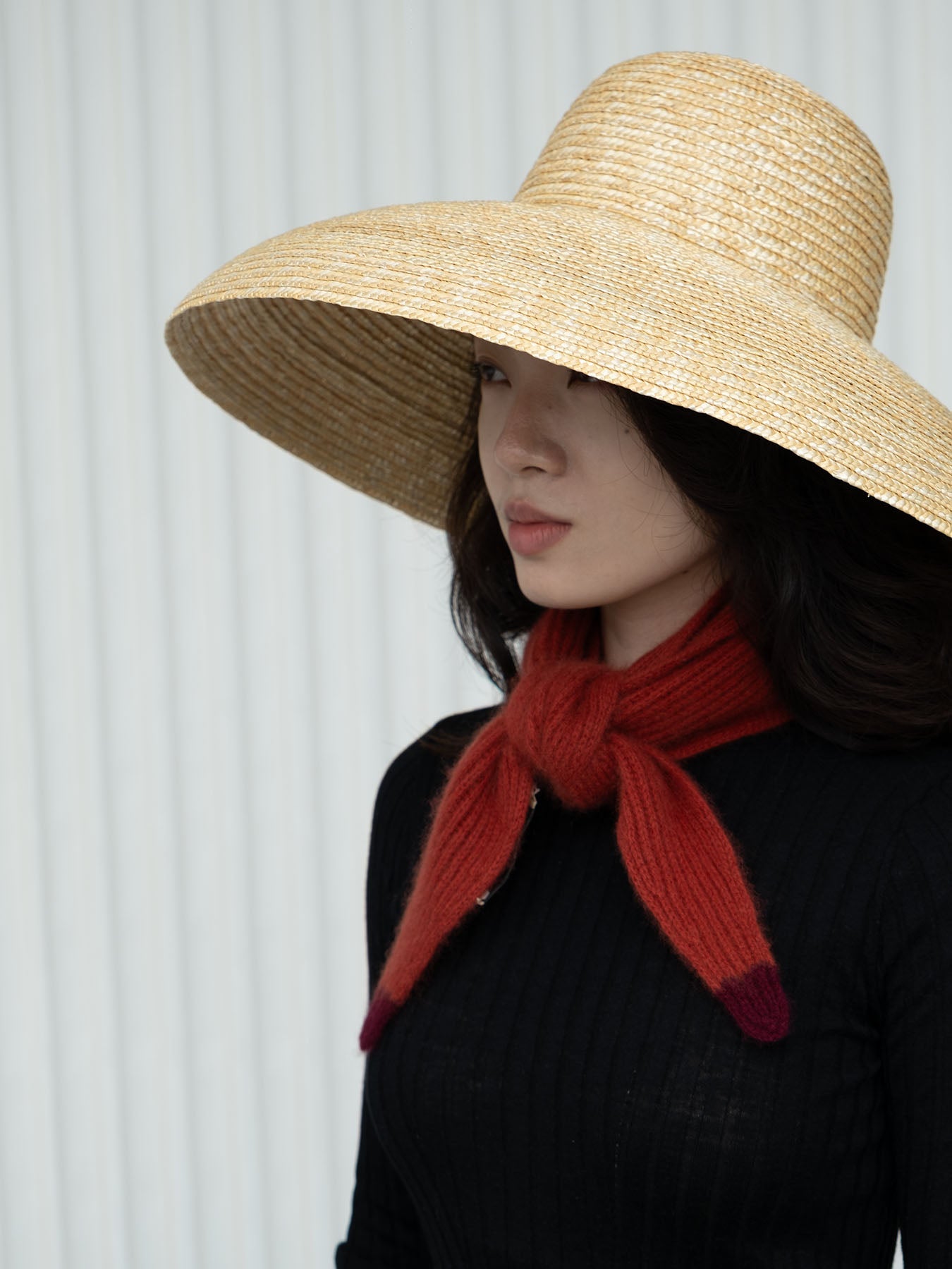 Dorothy Cashmere Neck Scarf Red, from Oats and Rice