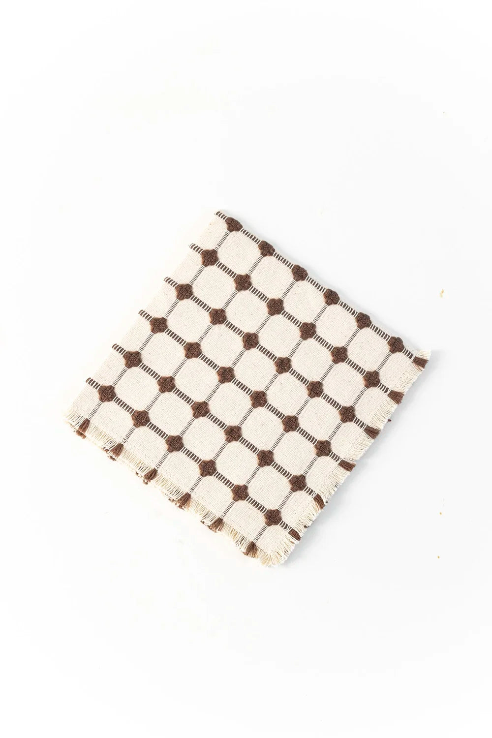 Set of 4 Wicker Napkins in Mocha, from Dove and Donkey