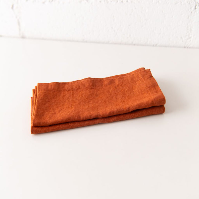 Baked Clay Linen Napkins Set of 2, from Linen Tales