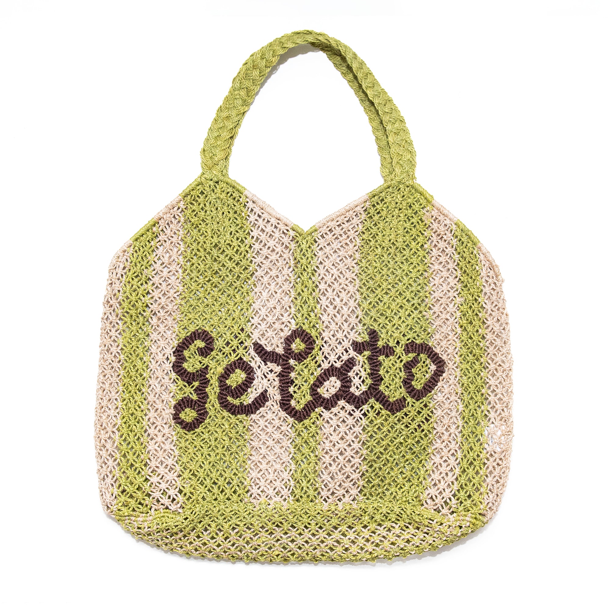 Drew Gelato Bag in Lime with Natural & Ginger, from The Jacksons