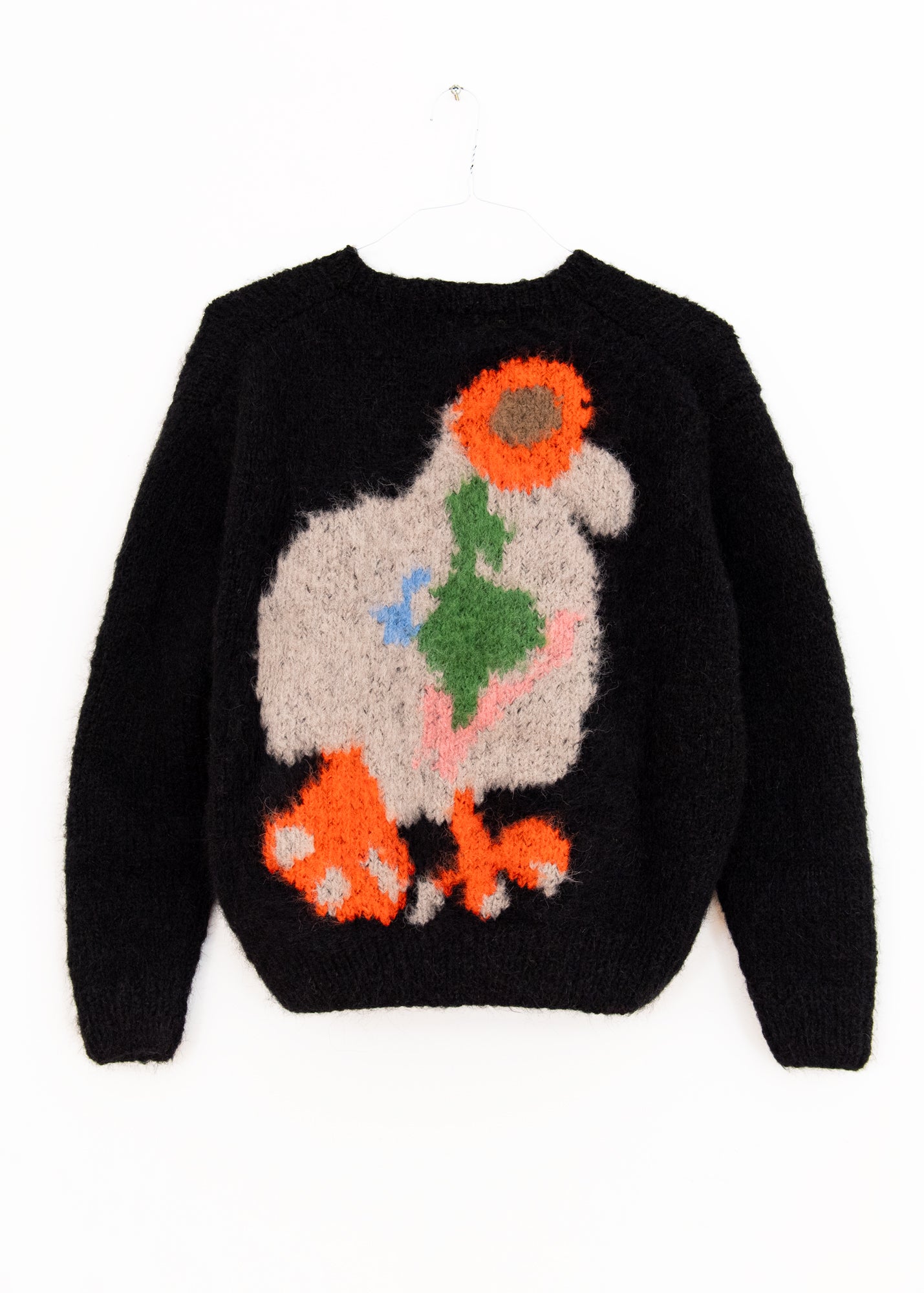 Duck, Pigeon Hand Knit Sweater in Black, from Wild Animals