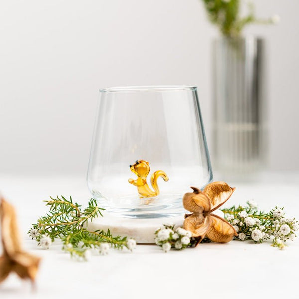 Squirrel Drinking Glass