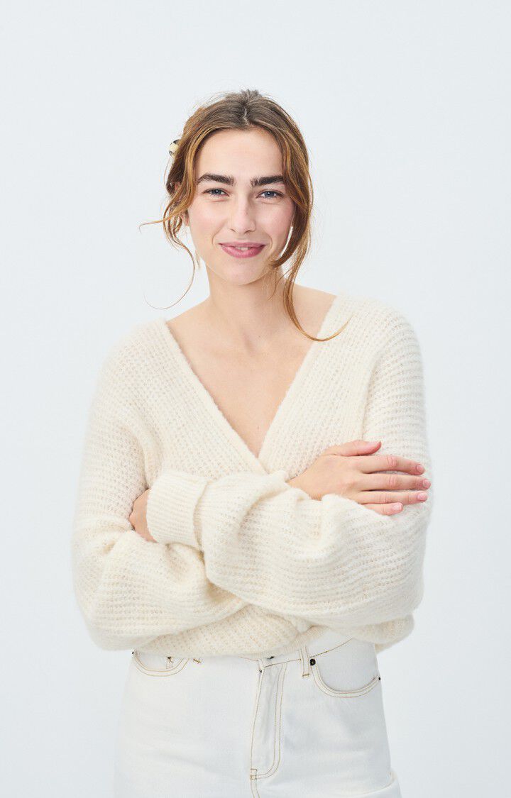 East Cardigan in Nacre Chine, from American Vintage