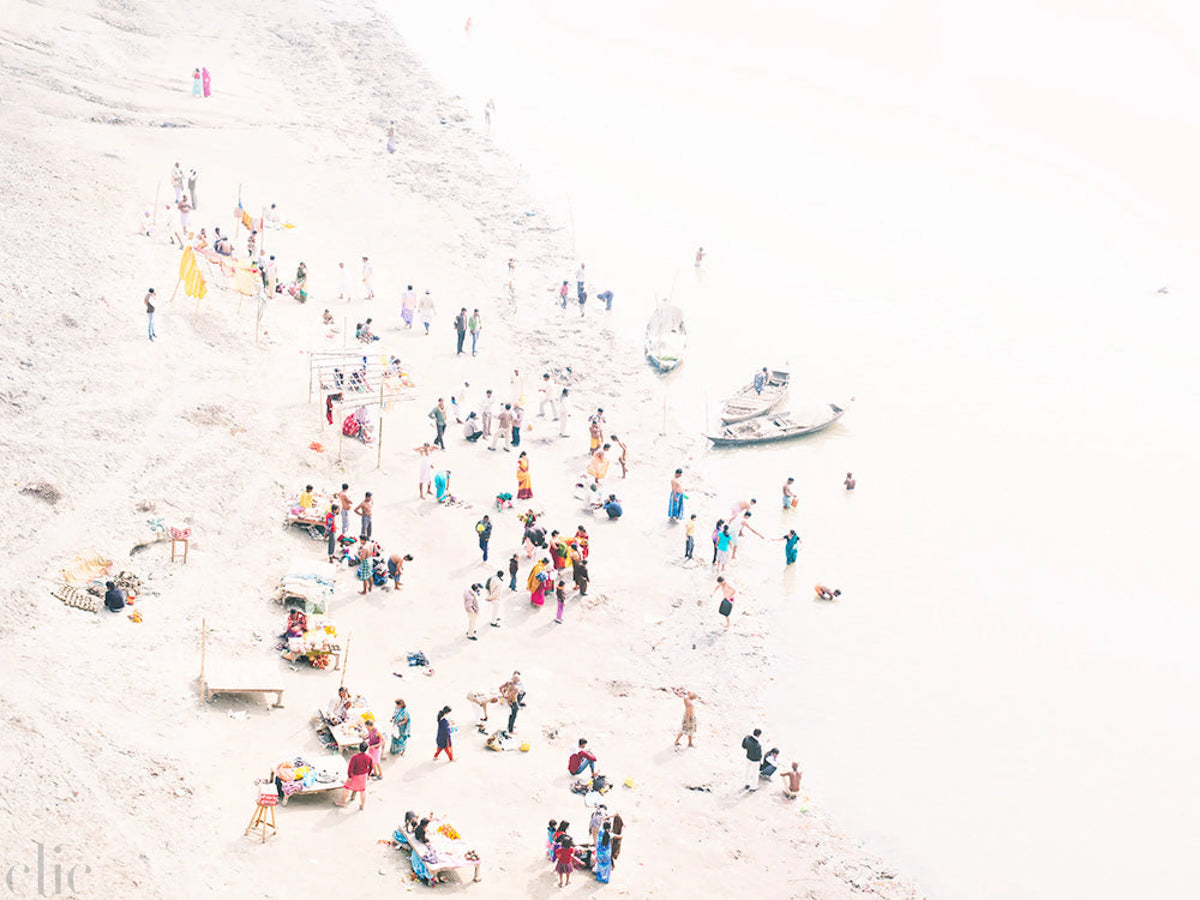 Earth, Water, Humans, Dolphin and Space by Caleb Cain Marcus
