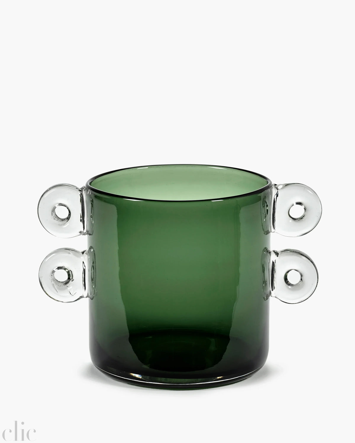 Wind and Fire Vase in Dark Green