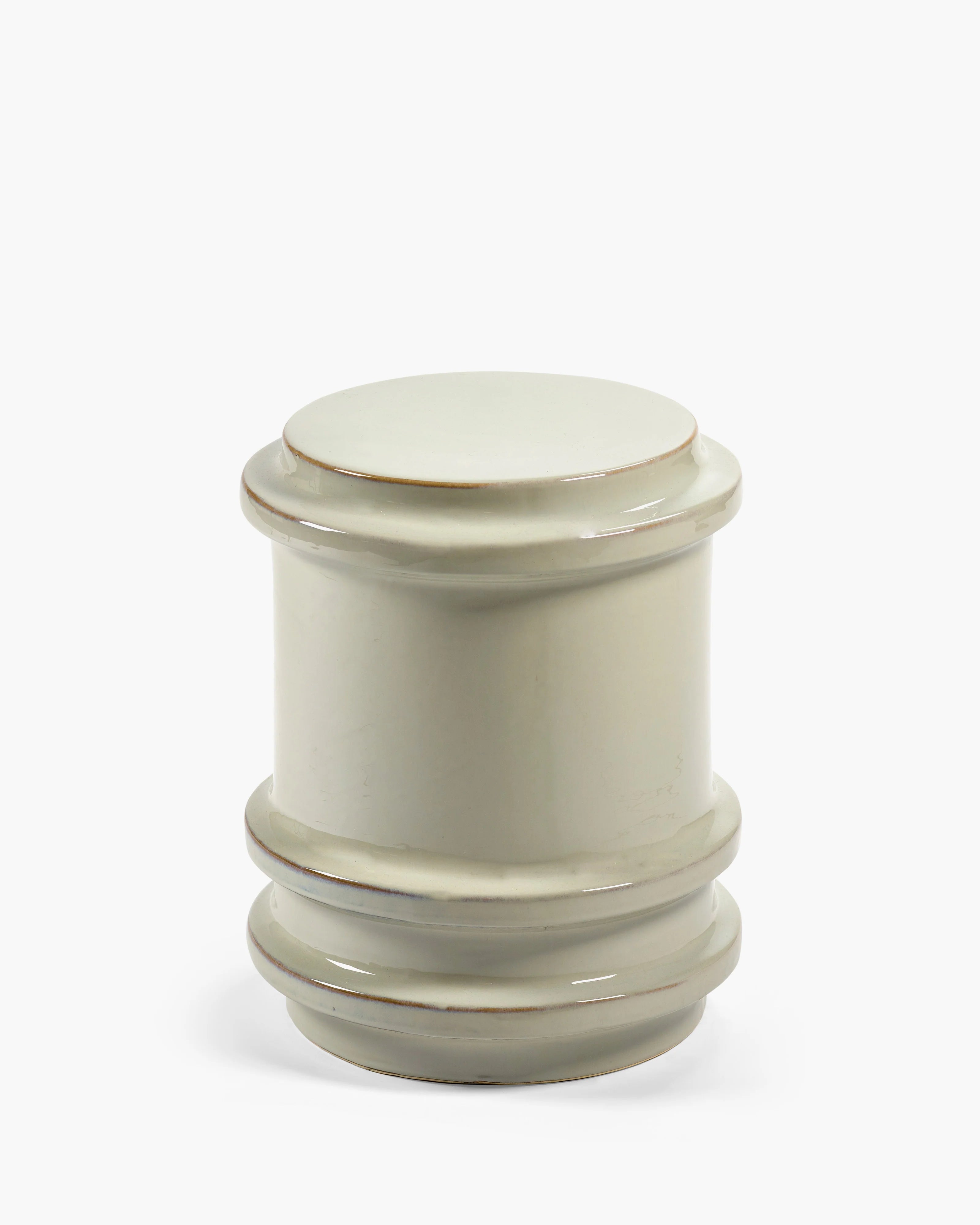 Side Table in Gray Geometrical, from Serax
