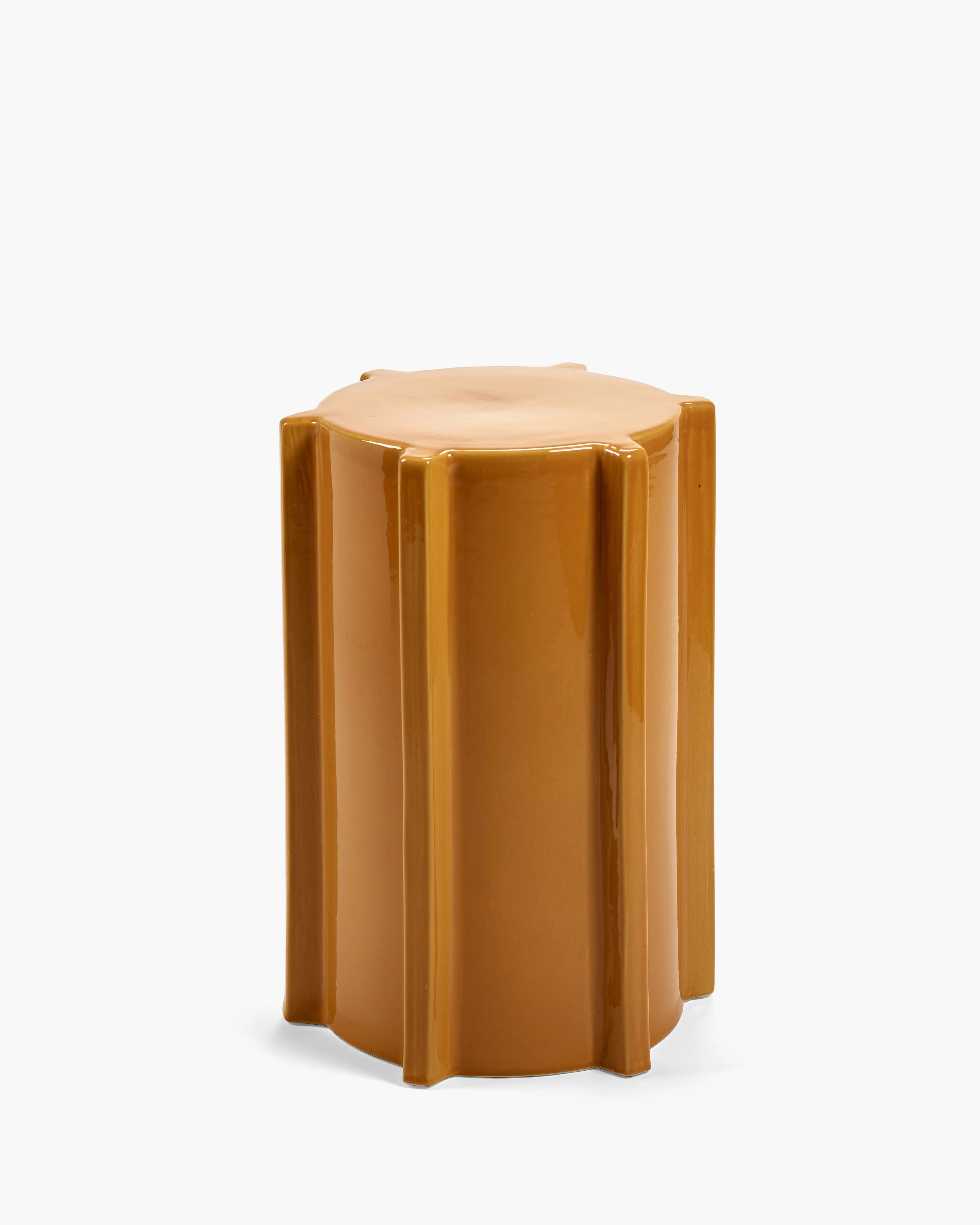 Side Table in Ocher Geometrical, from Serax