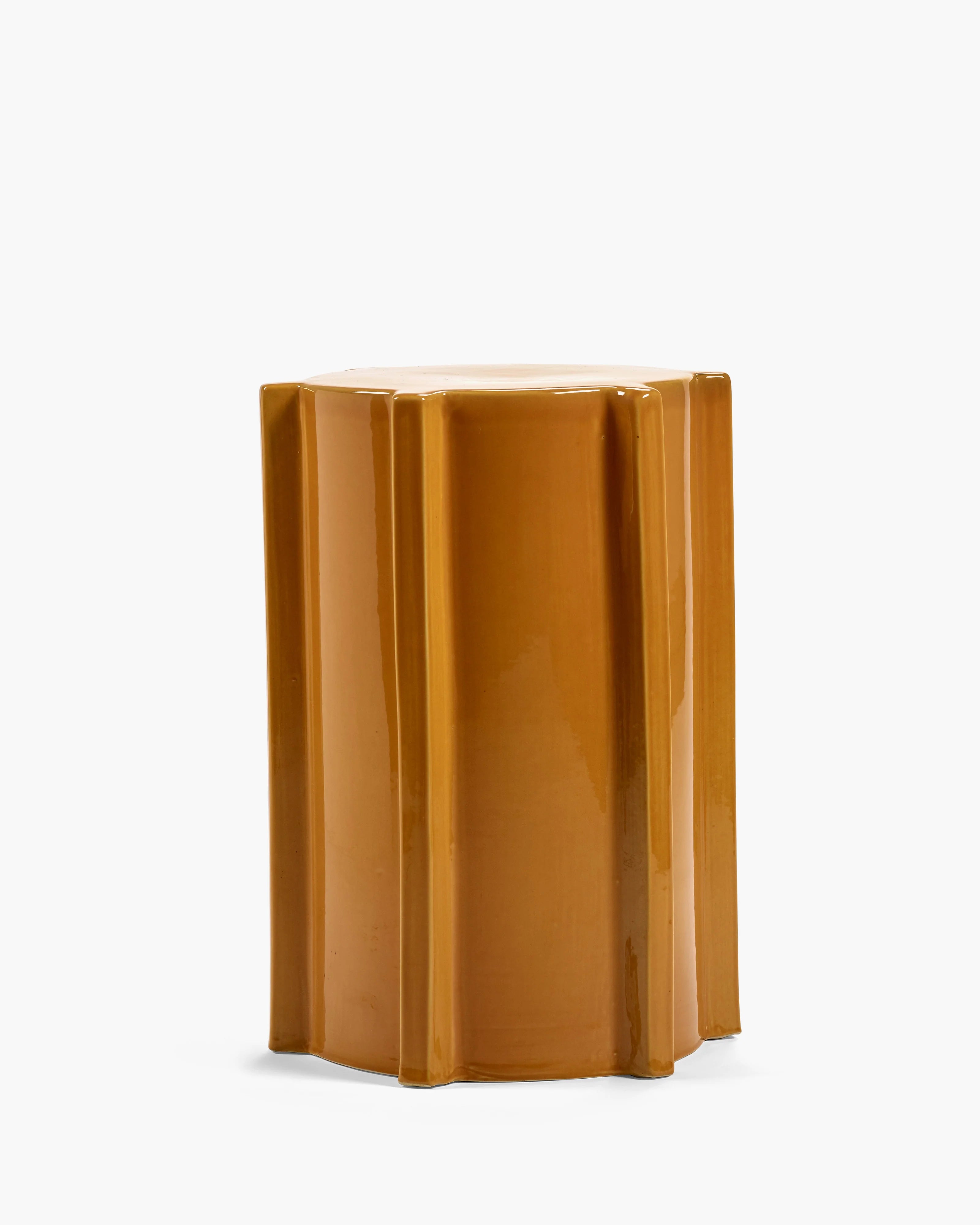 Side Table in Ocher Geometrical, from Serax