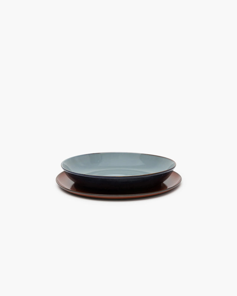 Deep Pasta Plate in Dark Blue, from Serax