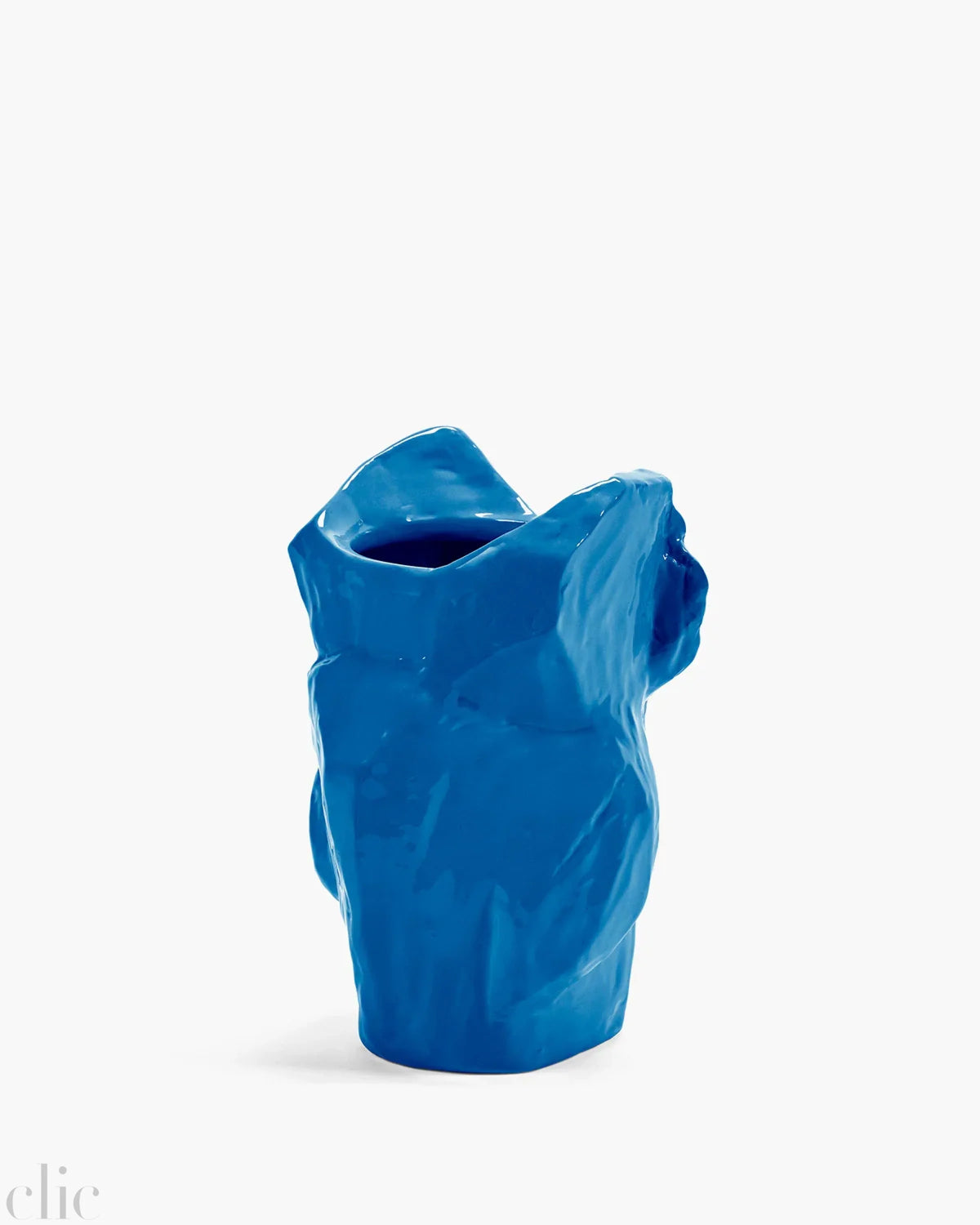 Small Owl Vase in Blue After