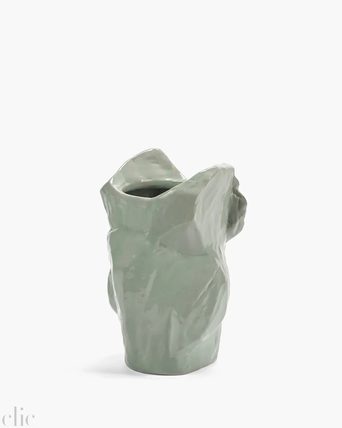 Small Owl Vase in Light Blue