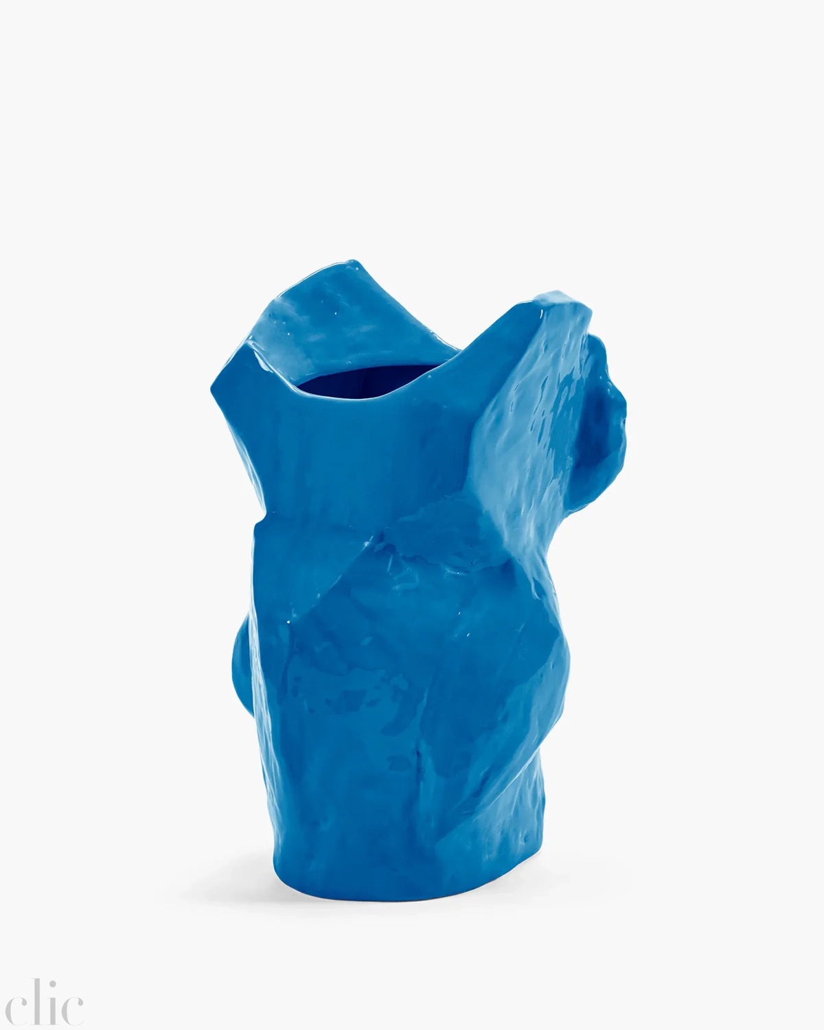 Large Owl Vase in Blue After