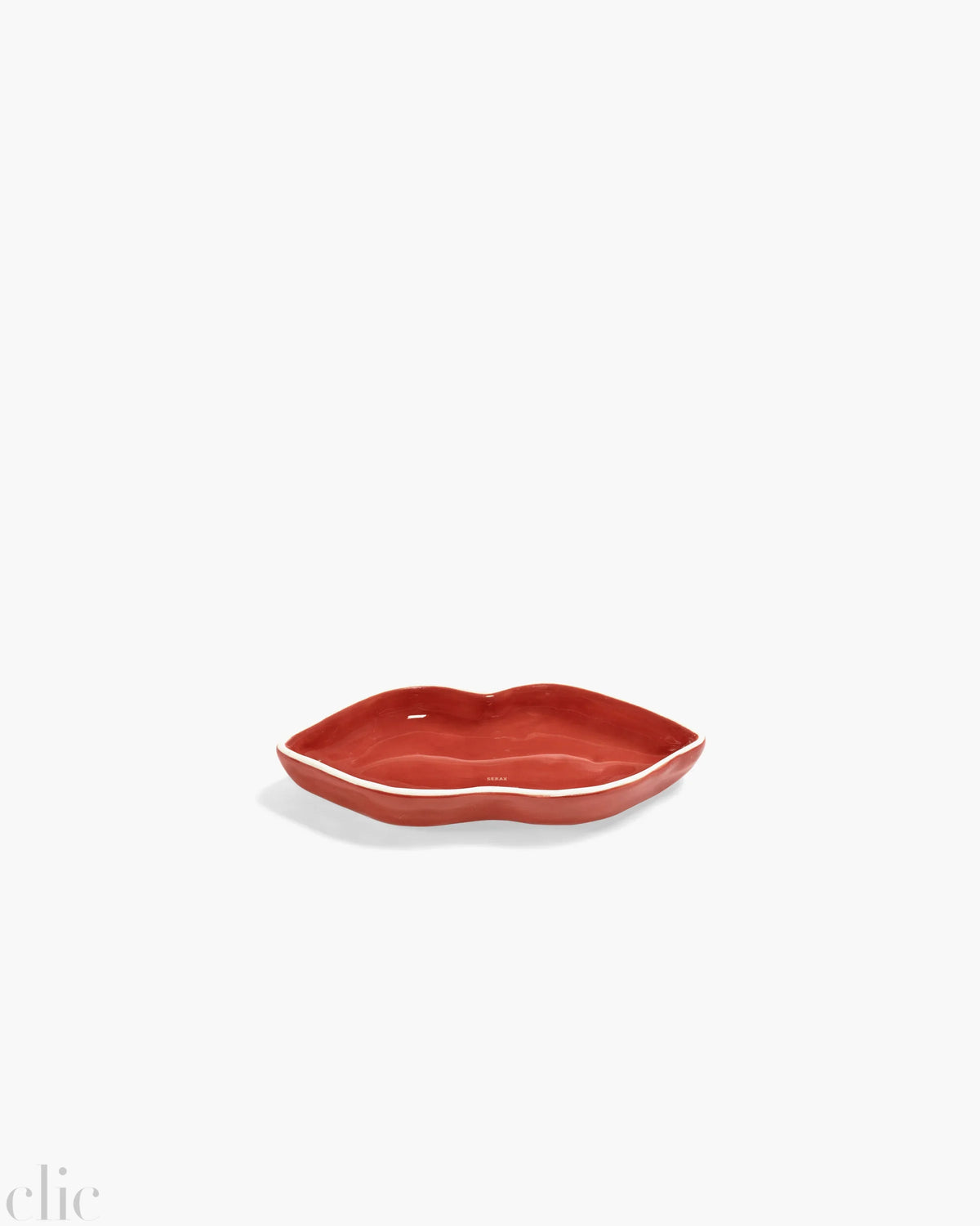 Set of 3 Serving Dish in Red and Whtie, from Serax