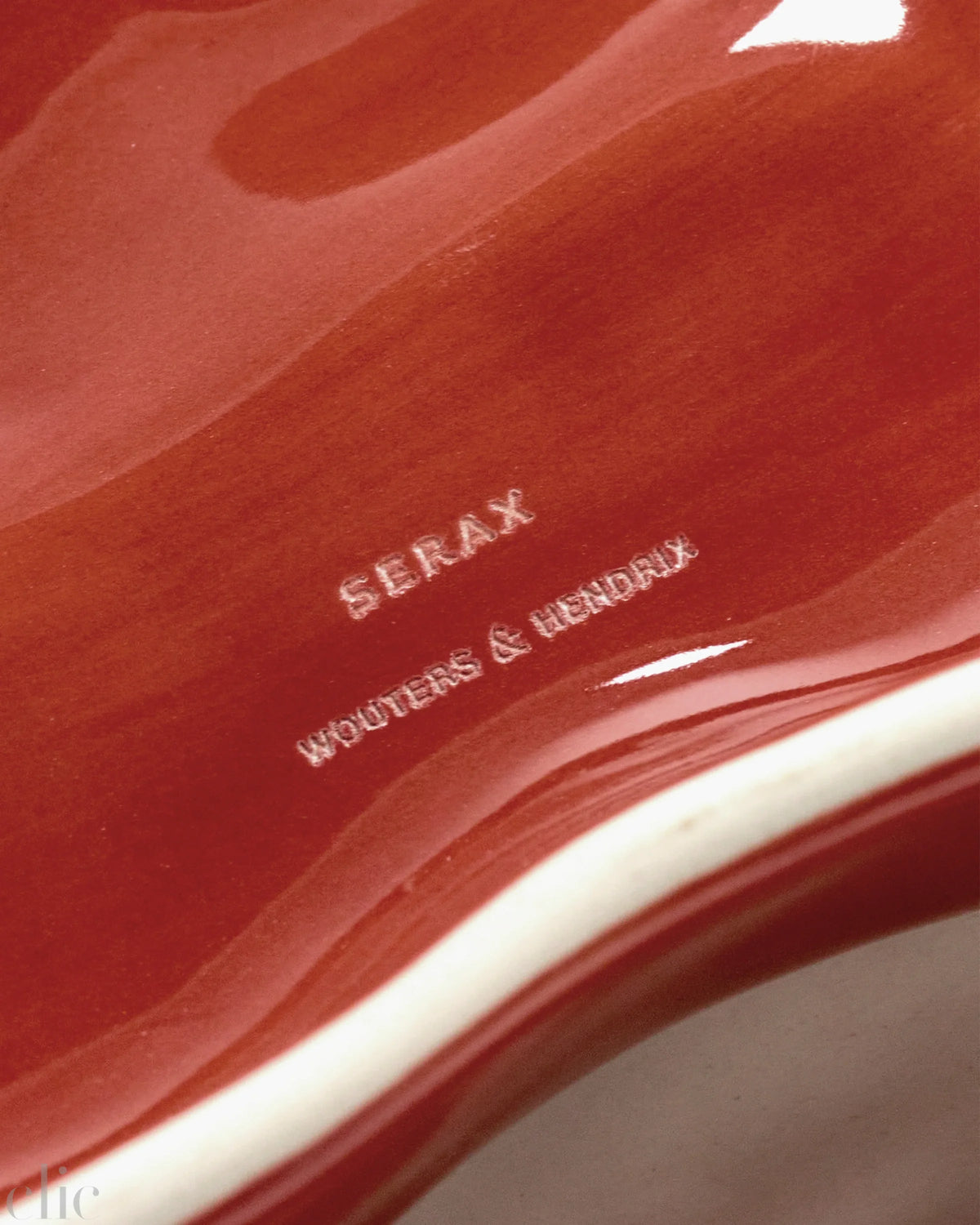 Set of 3 Serving Dish in Red and Whtie, from Serax