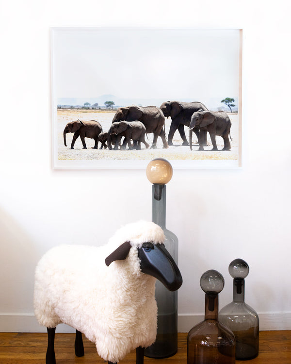 Elephant Family of 6 by Juliette Charvet