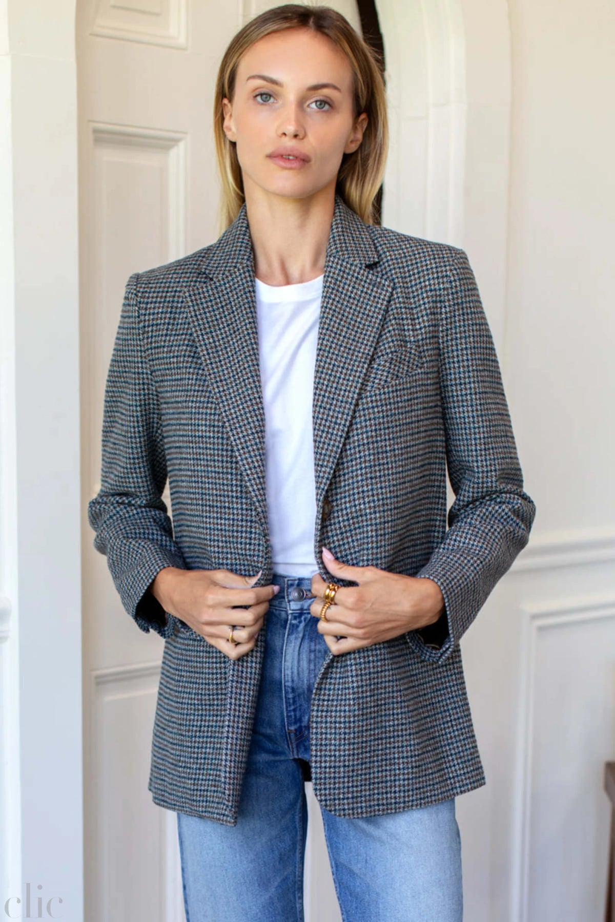 Atelier Blazer in Gun Club Check, from Emerson Fry