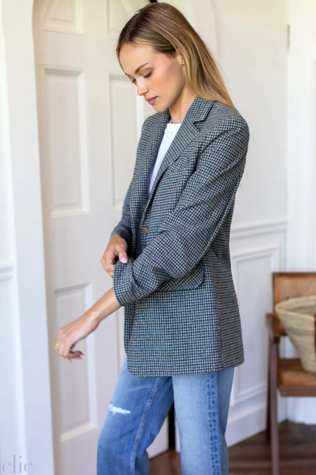 Atelier Blazer in Gun Club Check, from Emerson Fry