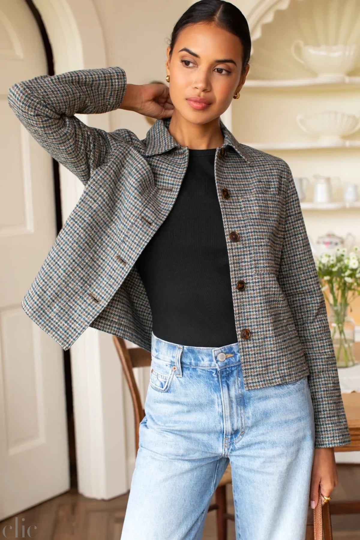 Atelier Pocket Jacket in Gun Club Check, from Emerson Fry