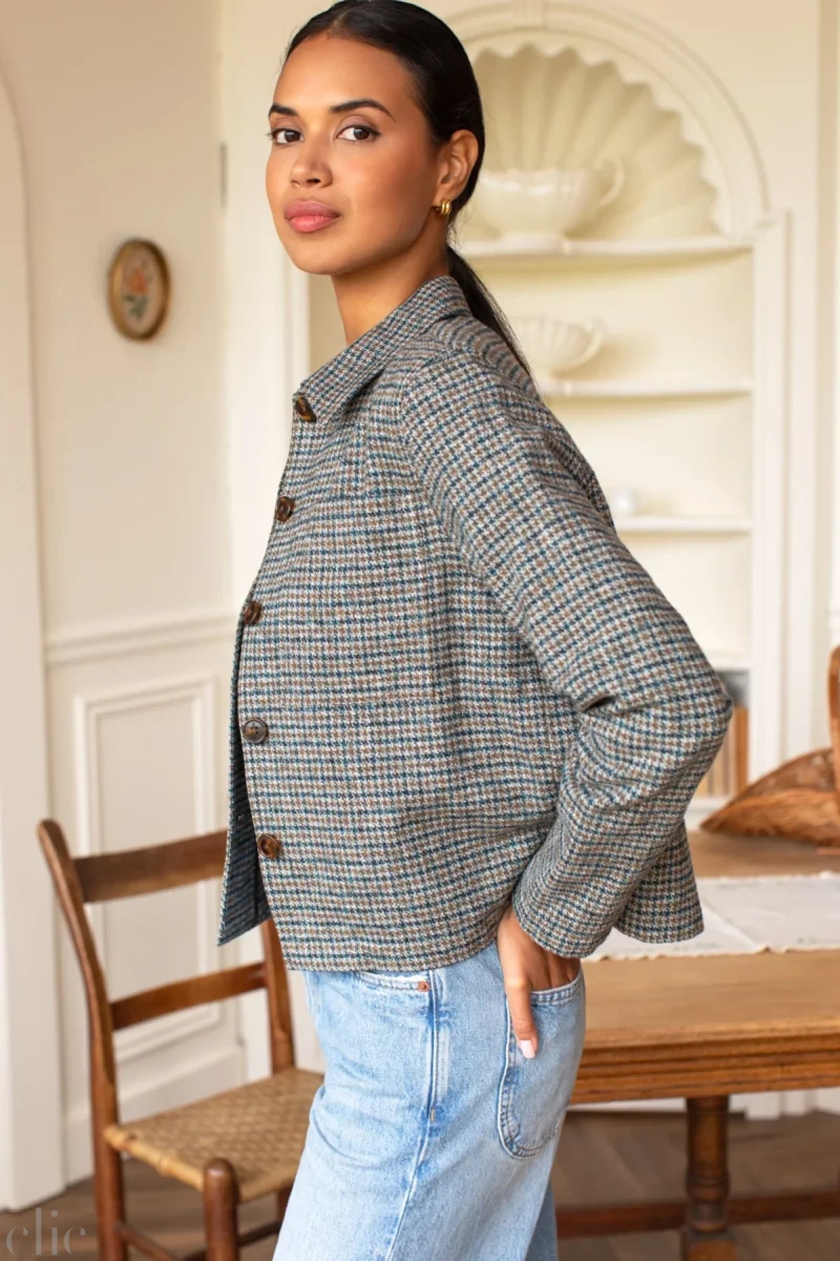 Atelier Pocket Jacket in Gun Club Check, from Emerson Fry