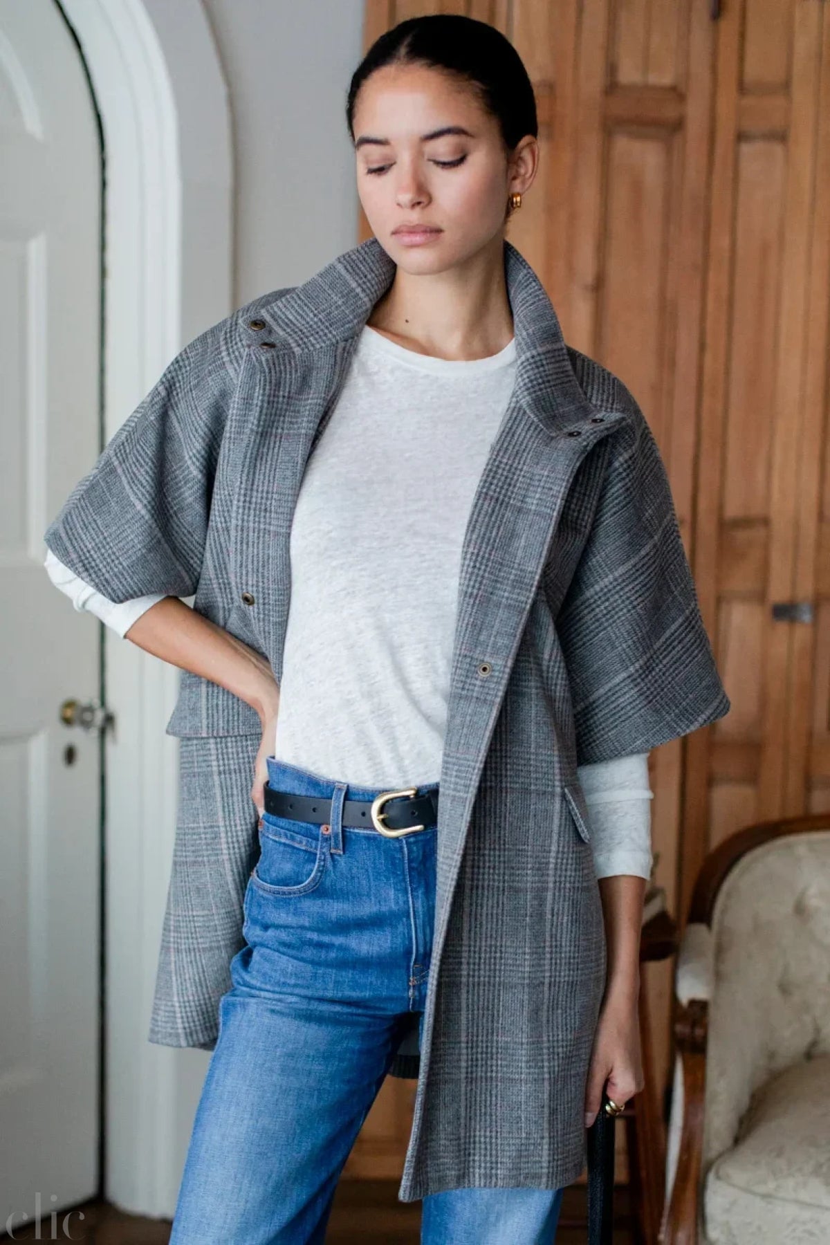 Latering Jacket in Grayson Plaid, from Emrson Fry
