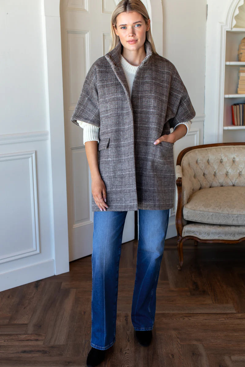 Layering Jacket Stewart in Plaid Chestnut, from Emerson Fry