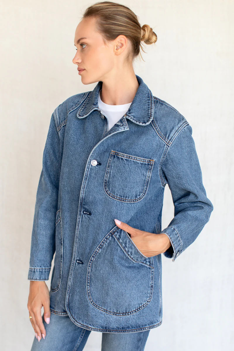 Cabin Jacket in Classic Stone Wash, from Emerson Fry