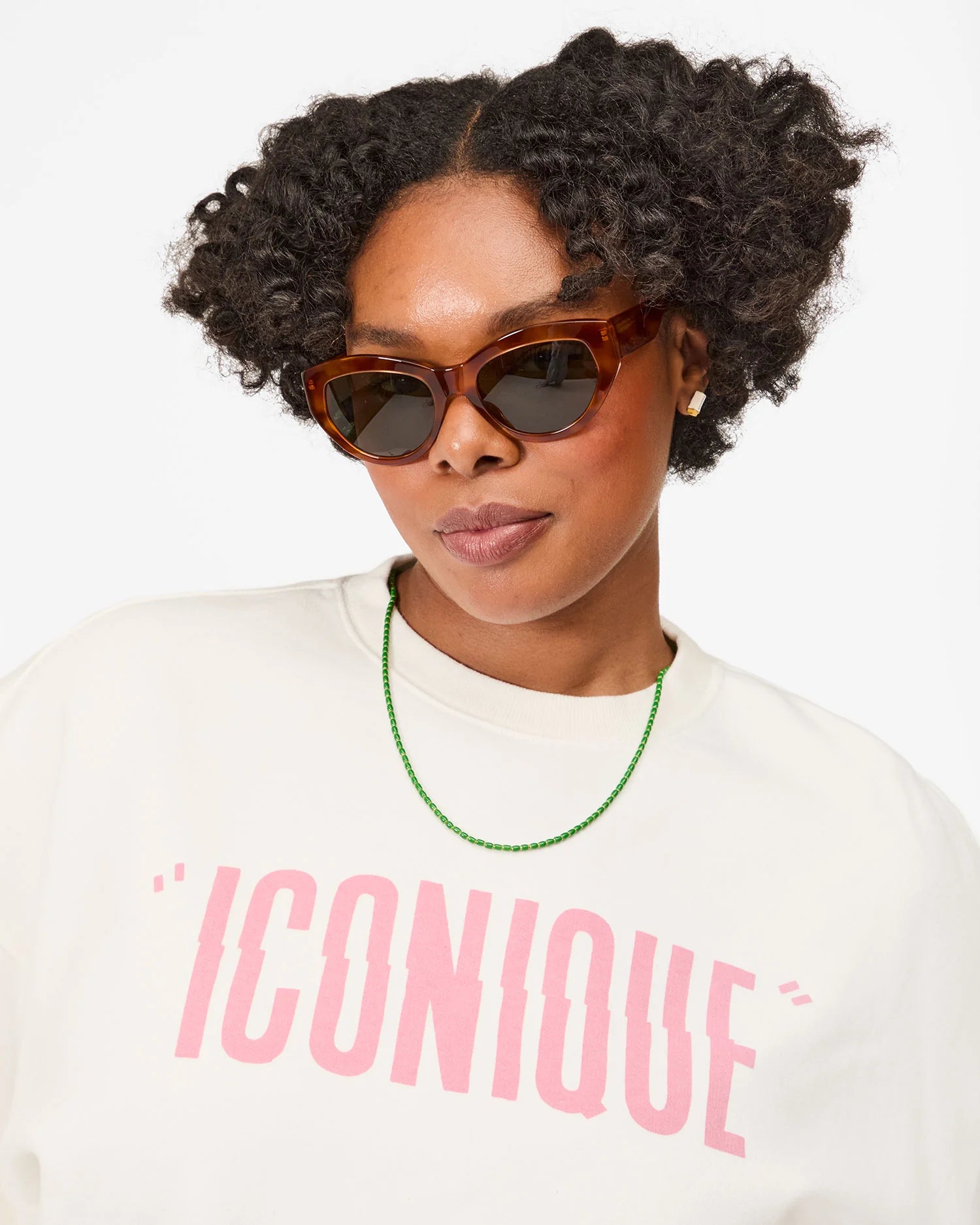 Sophia Sunglasses in Havana Tortoise, from Clare V