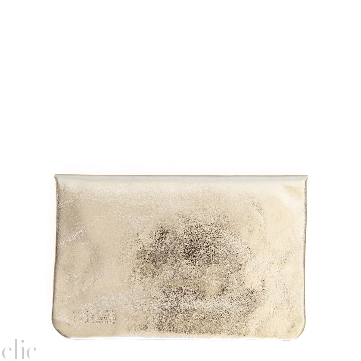 Envelope Case in Platinum, from IL Bisonte