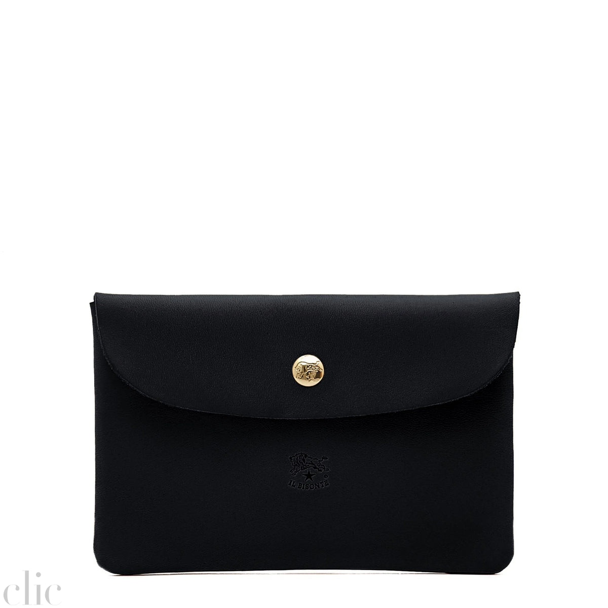 Envelope Case in Black, from IL Bisonte
