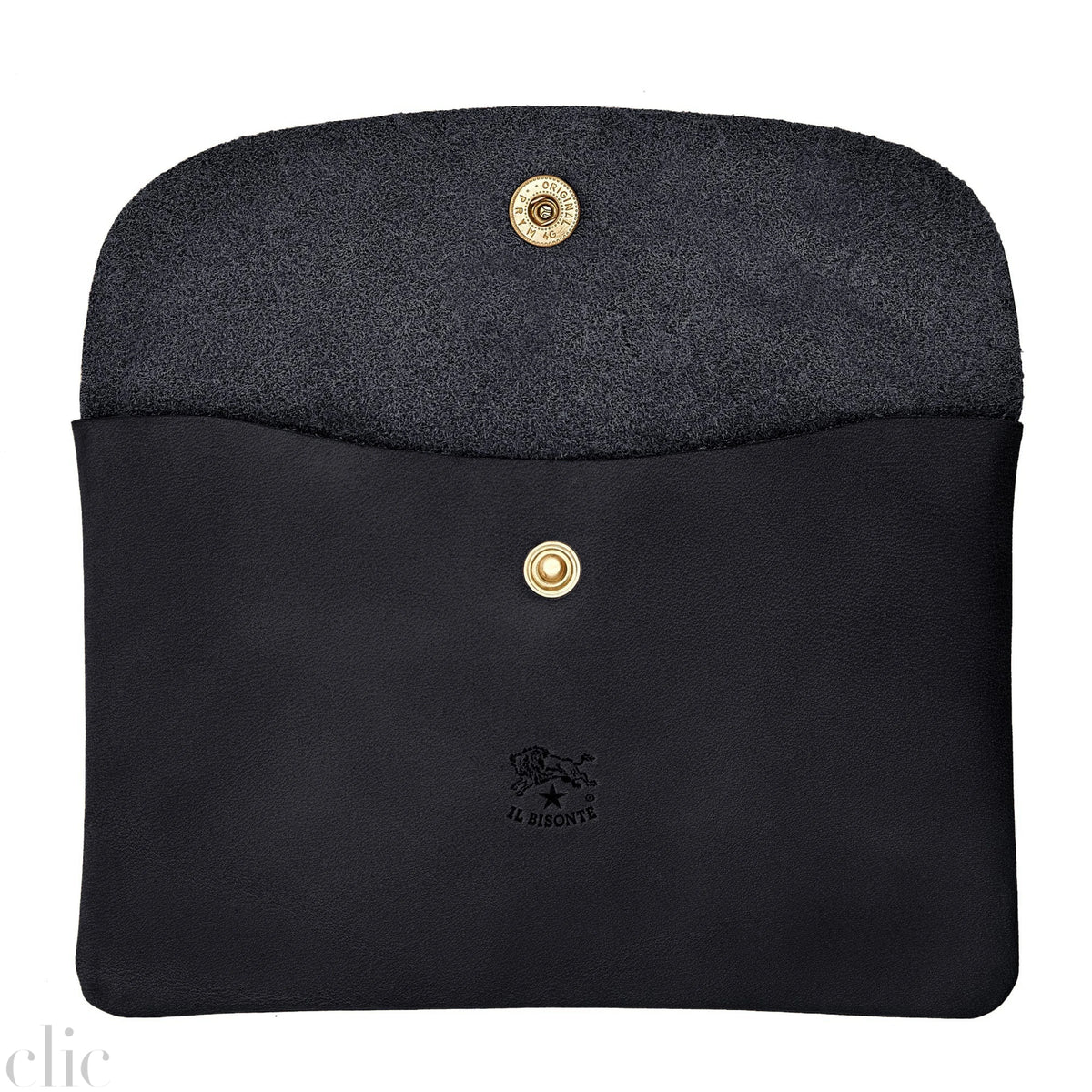 Envelope Case in Black, from IL Bisonte