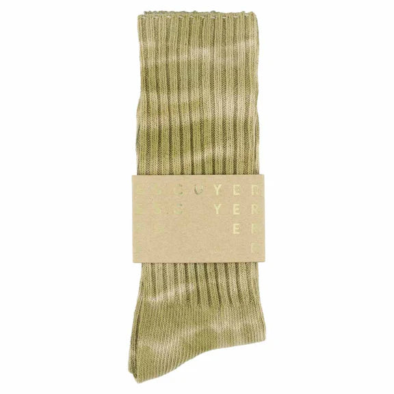 Tie Dye Socks in Ercu and Gold, from Escuyer