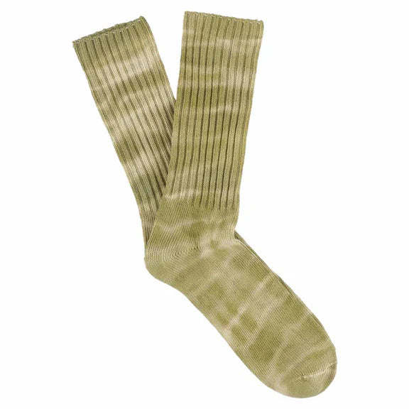 Tie Dye Socks in Ercu and Gold, from Escuyer
