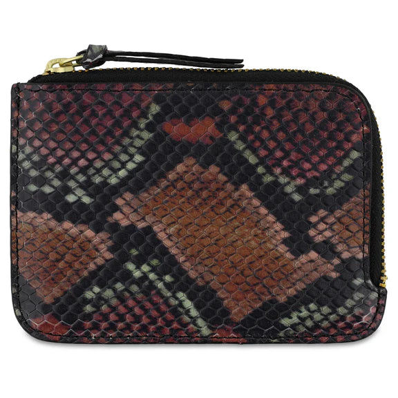 Zip Wallet in Snake Print, from Escuyer