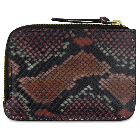 Zip Wallet in Snake Print, from Escuyer
