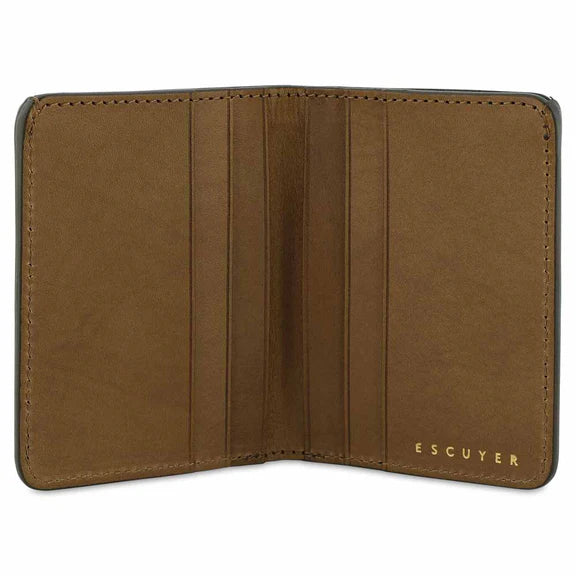 Slim Wallet in Pink and Safari, from Escuyer