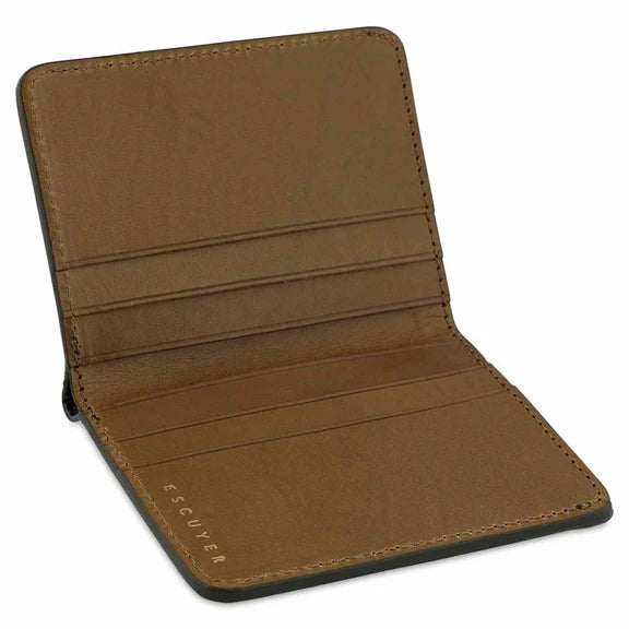 Slim Wallet in Pink and Safari, from Escuyer