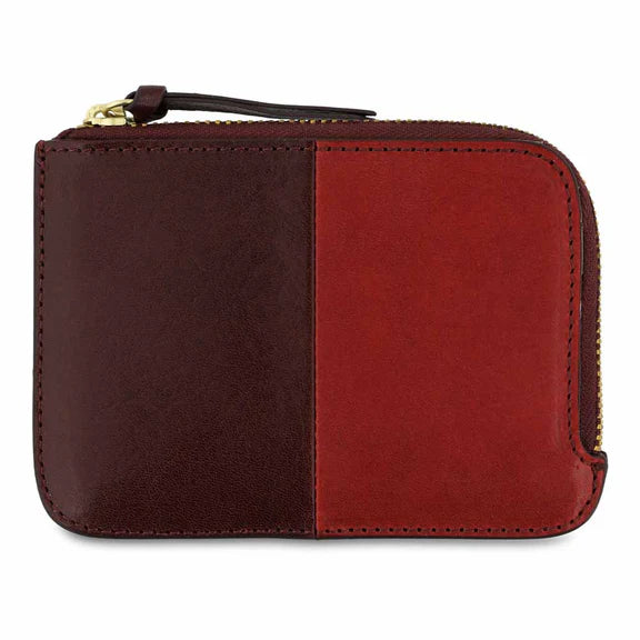 Zip Wallet in Burgundy and Red, from Escuyer