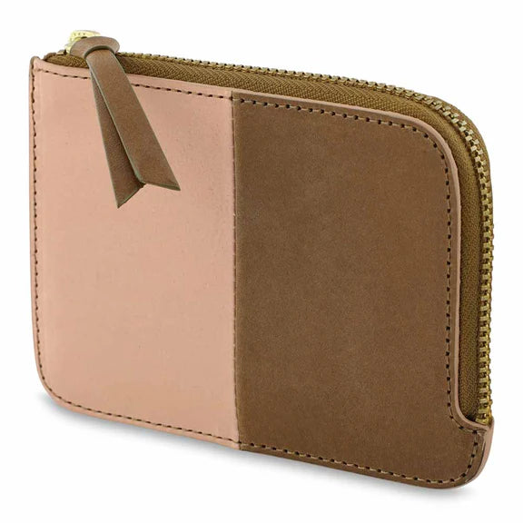 Zip Wallet in Pink and Safari, from Escuyer