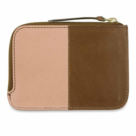Zip Wallet in Pink and Safari, from Escuyer