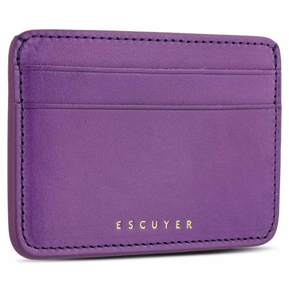 Card Holder in Violet,  from Escuyer