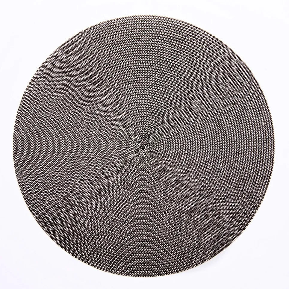 Round Placemats in Espresso Sand, from Deborah Rhodes