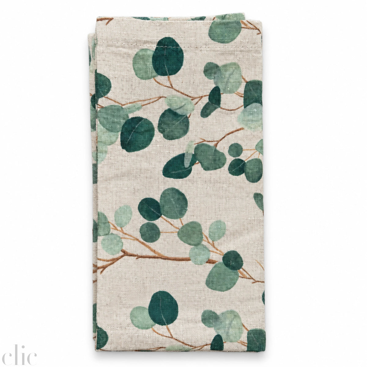 Eucalyptus Napkins 20 x 20 Set of 2 in Natural Linen, from Linen Tales