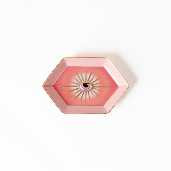 Evil Eye Trinket Dish in Pink, from Spitfire Girl