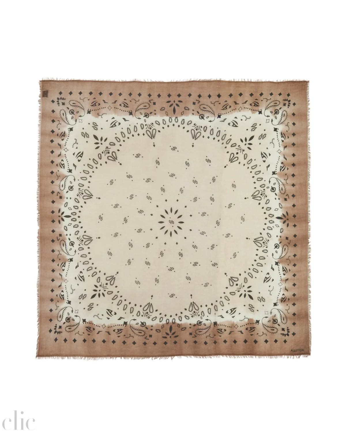Effy Square Dye Bandana in Avoine, from Kujten